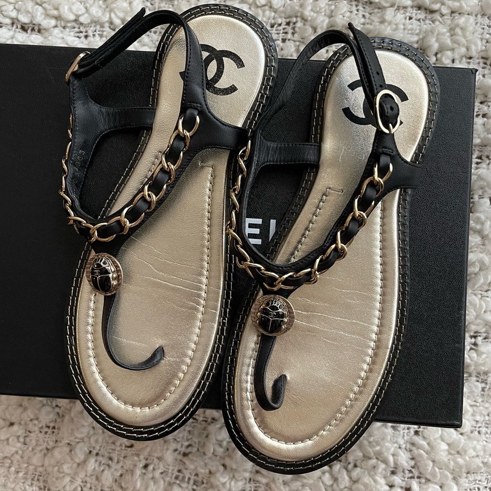 Chanel Chain Sandals